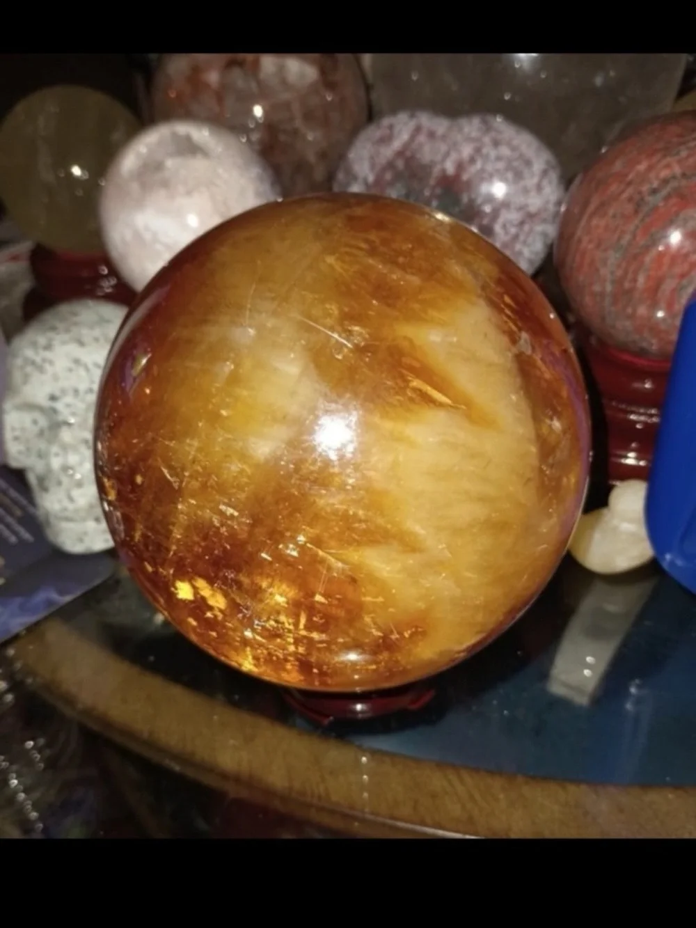 Golden Honey Calcite Sphere